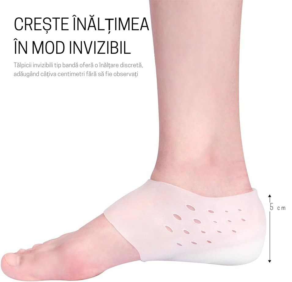 Tălpici invizibili pentru creșterea înălțimii