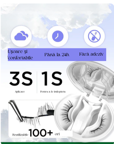 Gene Magnetice Reutilizabile–Aplicare Instant, Fără Lipici