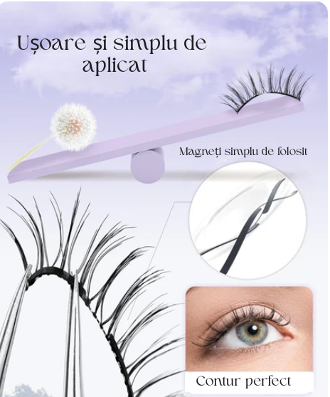 Gene Magnetice Reutilizabile–Aplicare Instant, Fără Lipici